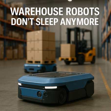 Warehouse Robots Don’t Sleep Anymore — And That’s a Power Revolution