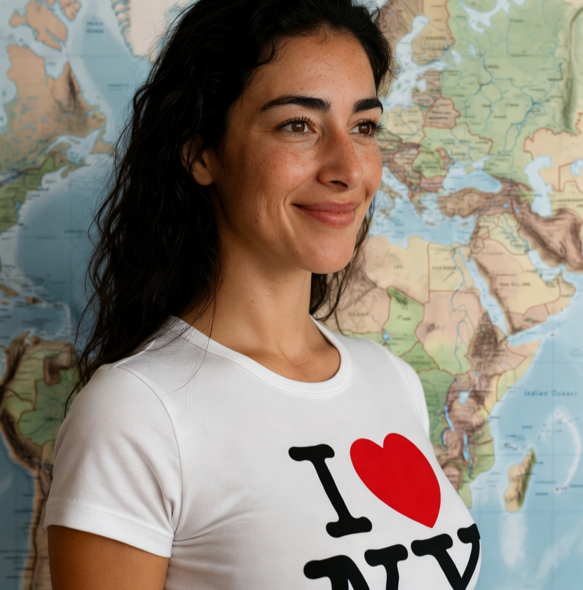 The T-shirt traveled more than 11,000 miles in 45 days