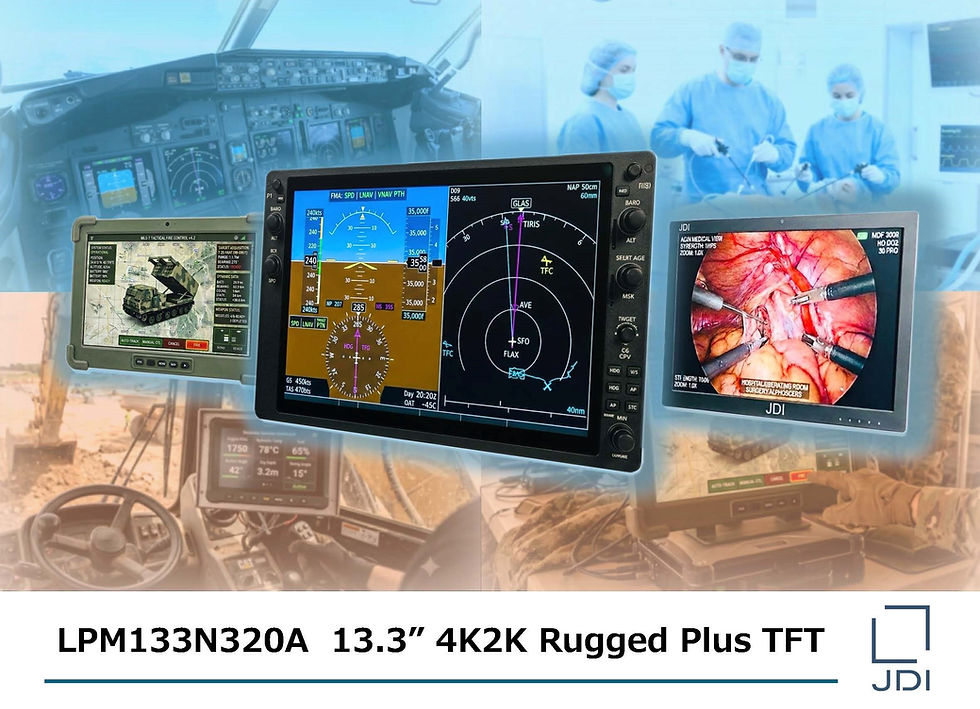 JDIT-K LPM133N320A 13.3-inch 4K2K Rugged Plus TFT display module