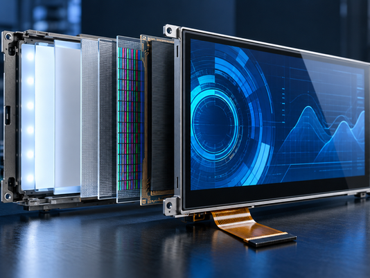 TFT LCD display structure and embedded industrial applications