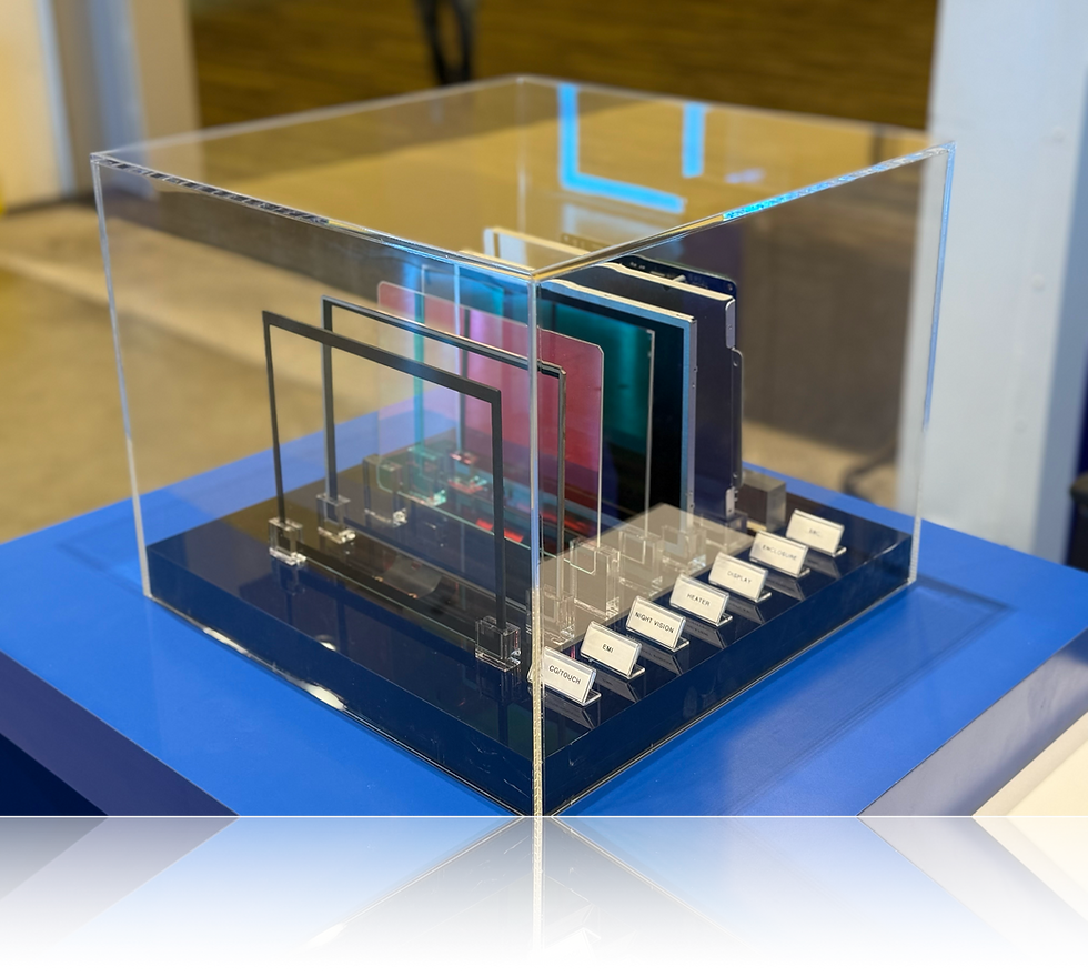 Custom embedded display module in industrial device