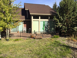 Patio railing with gate