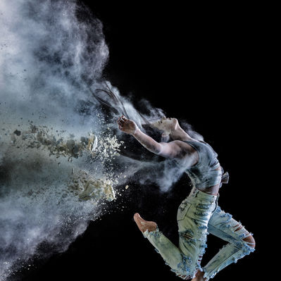 Powder and sports photography for high school senior portrait for Boulder, Castle View, Ch