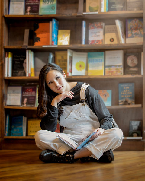 High school senior photoshoot downtown Denver Tattered Cover Bookstore