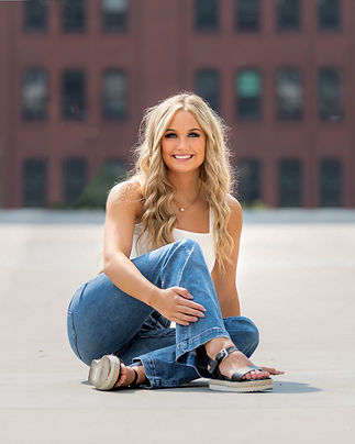 High school senior photoshoot downtown Denver