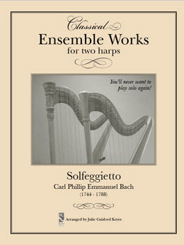 Solfeggietto Bach - 2 harps
