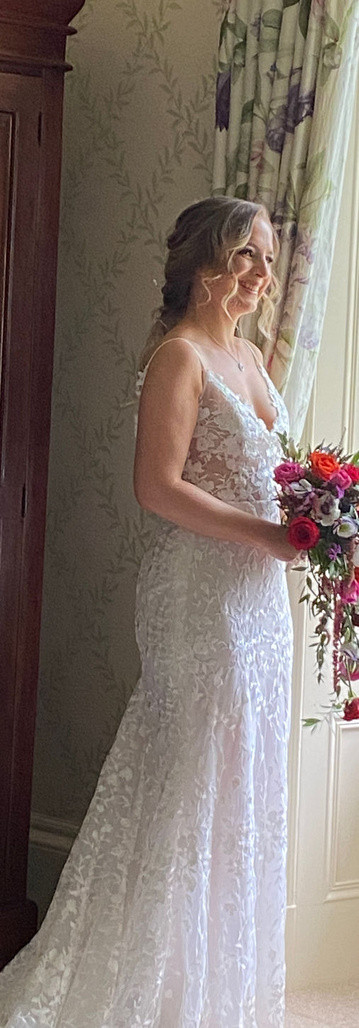 blonde bridal hair