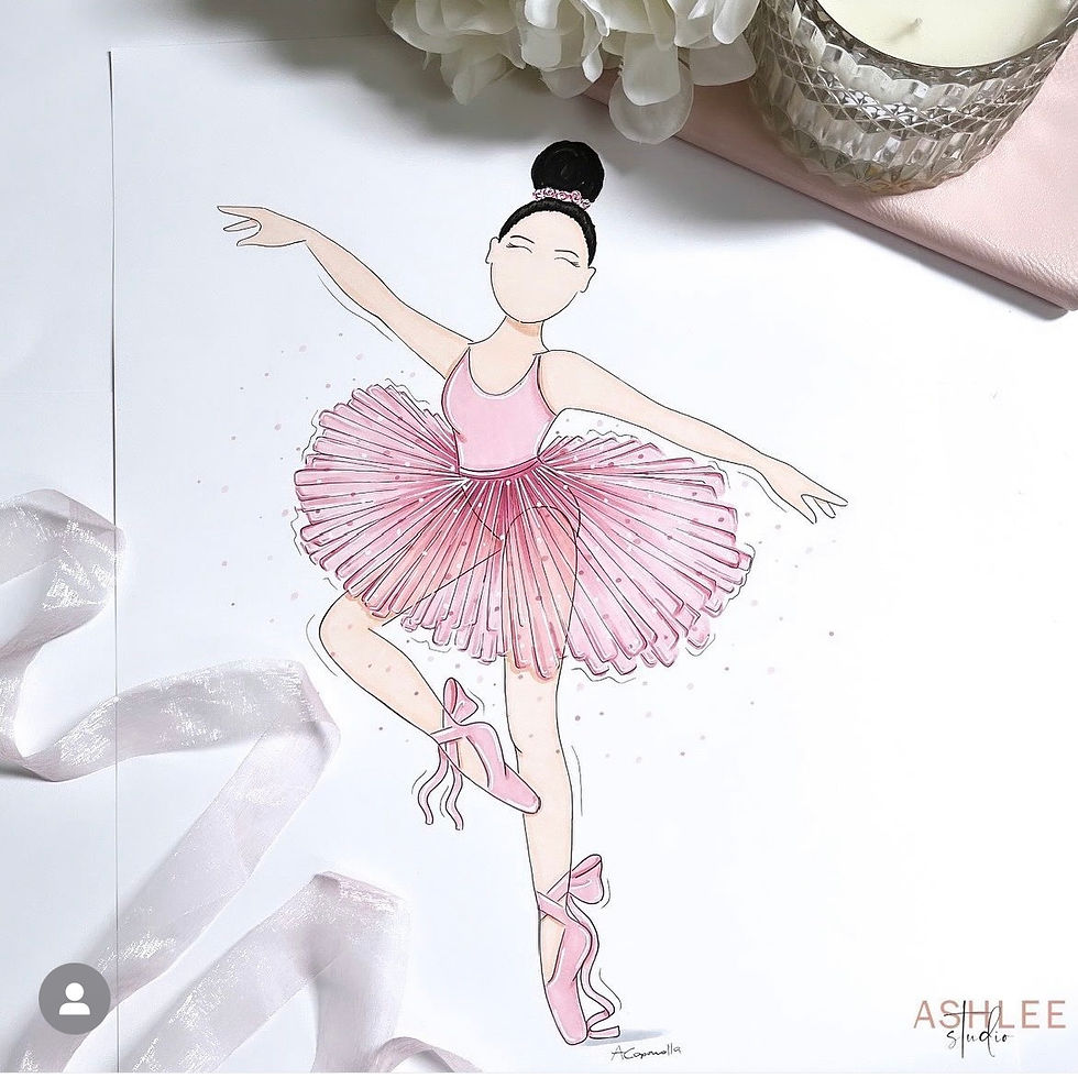 Ballerina Original Illustration