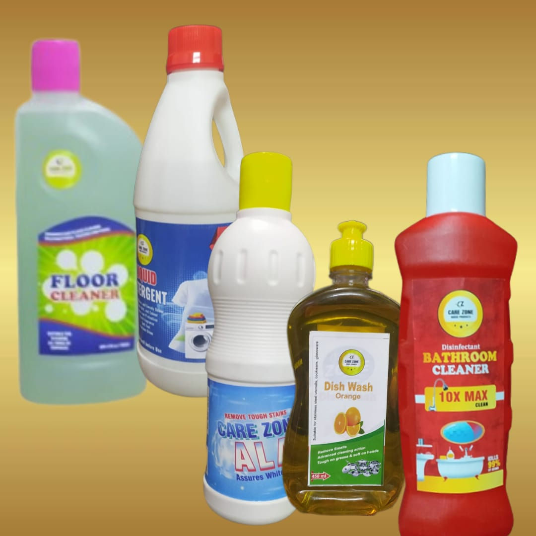 Combo of Floor Cleaner, Liquid Detergent, Ala, Dish Wash, Bathroom Cleaner