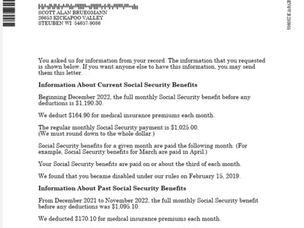 Alert About Social Security Administration