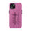 Thumbnail: Stylish Tough Phone Case - "She is Refined" with Cross Design