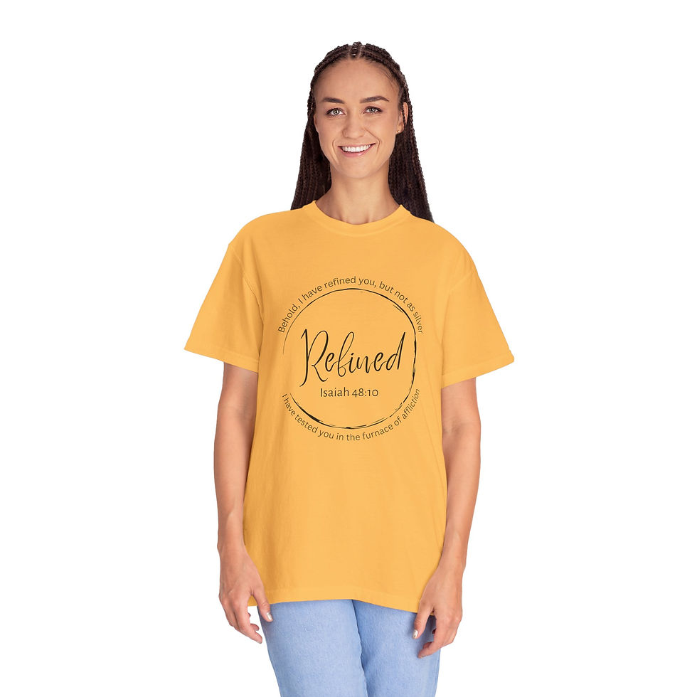 Thumbnail: Isaiah 48:10 Unisex Tee - Scripture Verse T-shirt