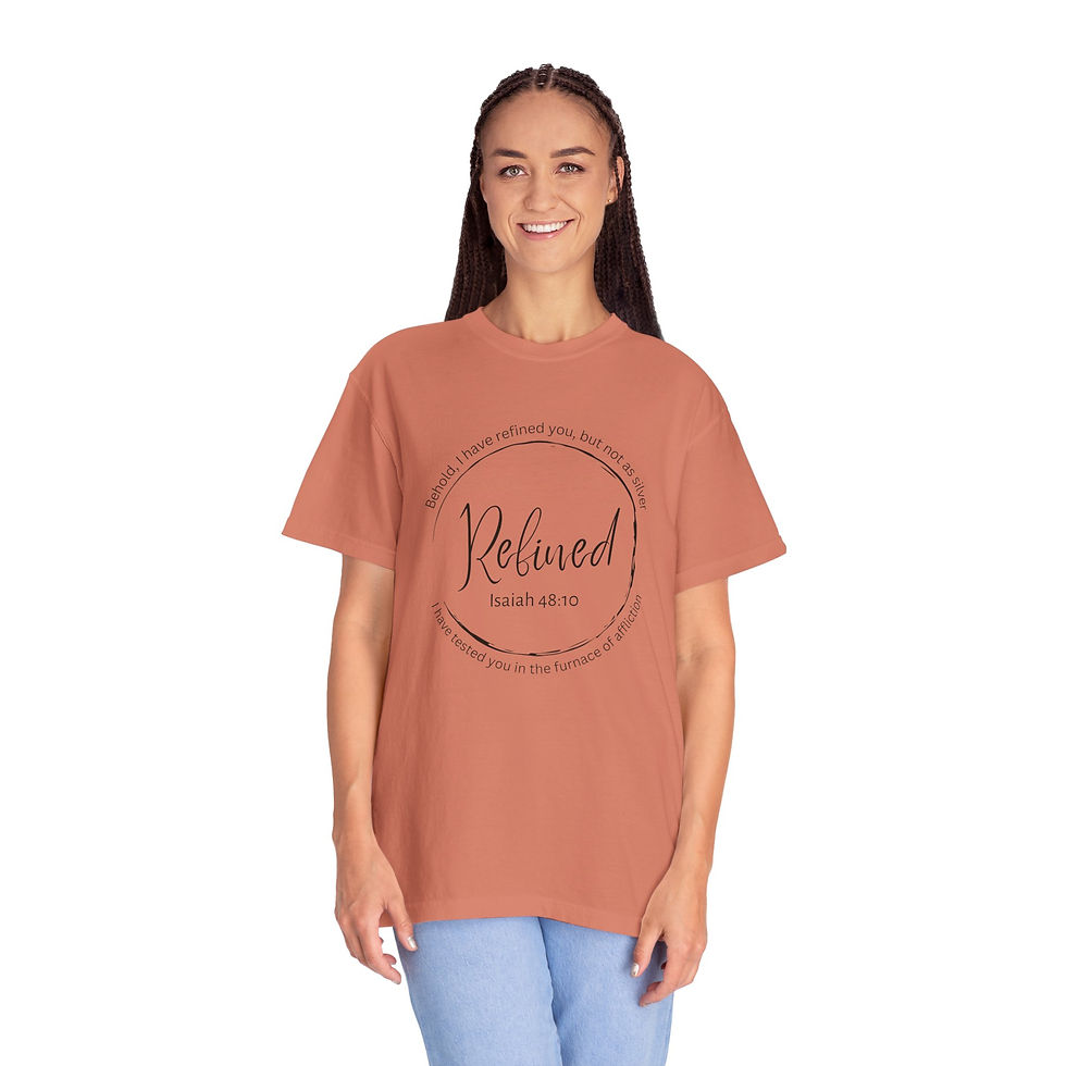 Thumbnail: Isaiah 48:10 Unisex Tee - Scripture Verse T-shirt