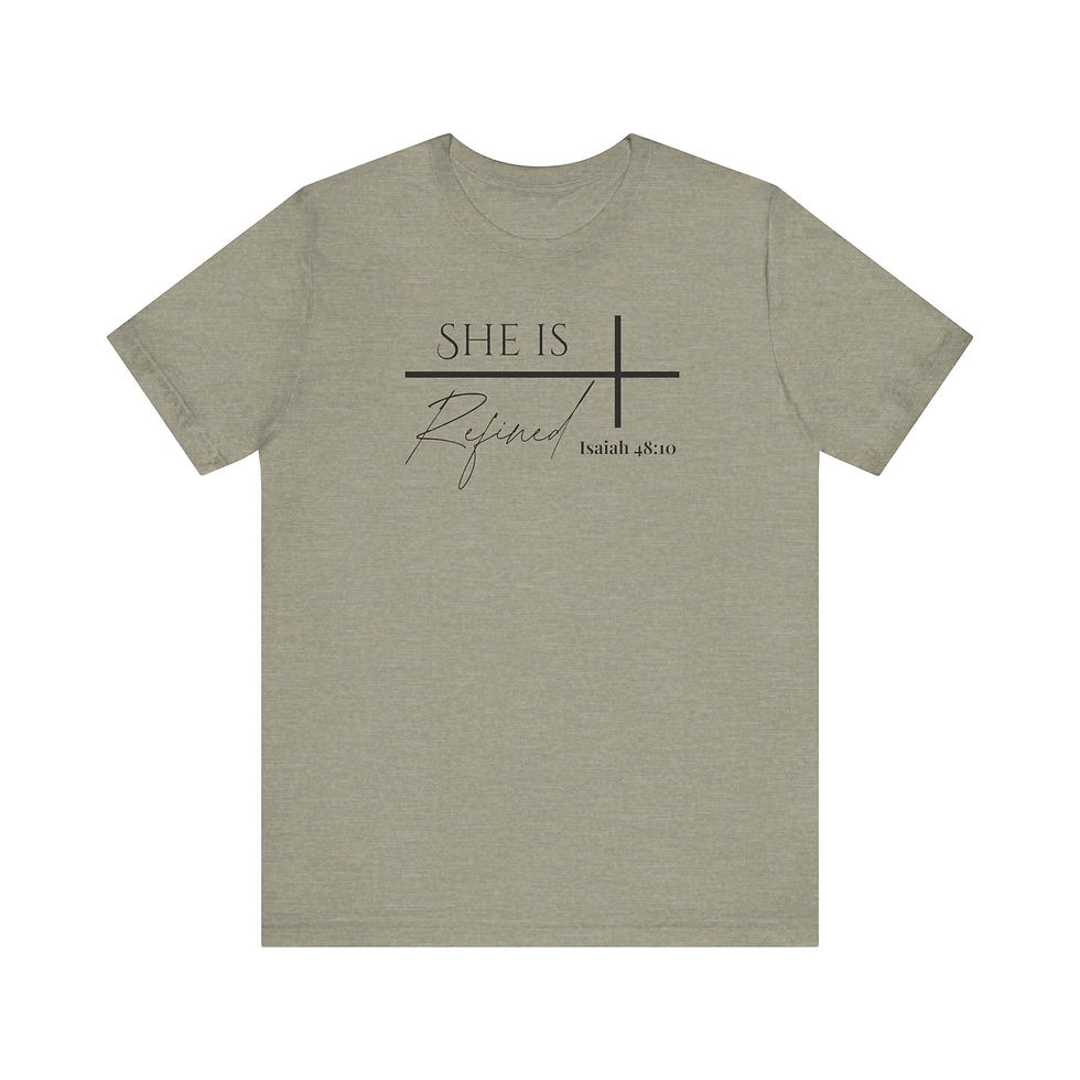 Thumbnail: She is Refined Unisex Christian Tee