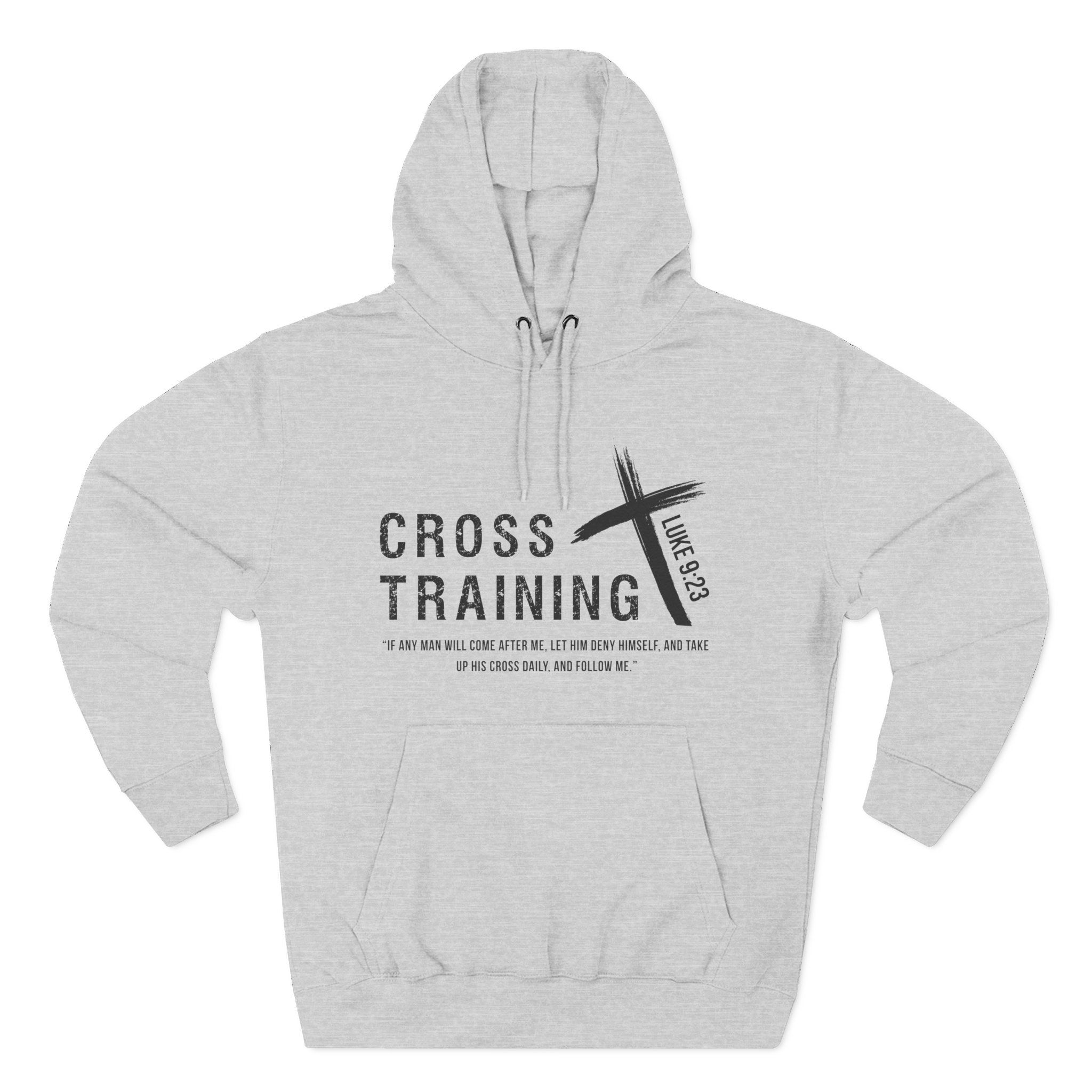 Cross Training Hoodie — Minimal Gym Fleece Pullover