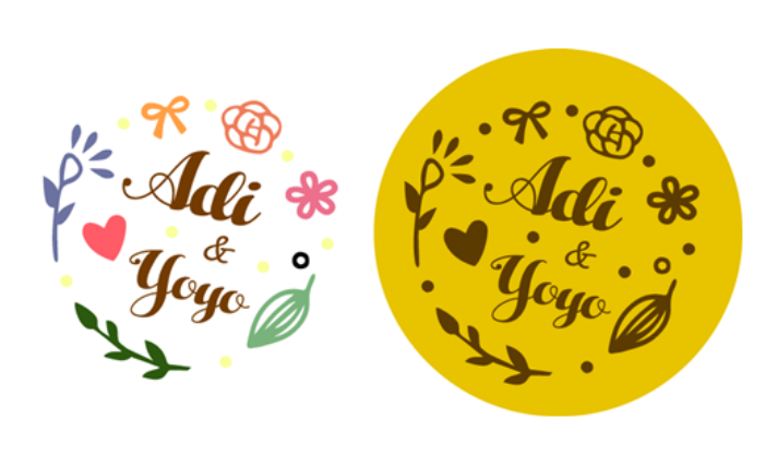☛ 婚禮設計|Adi & Yoyo 婚禮LOGO