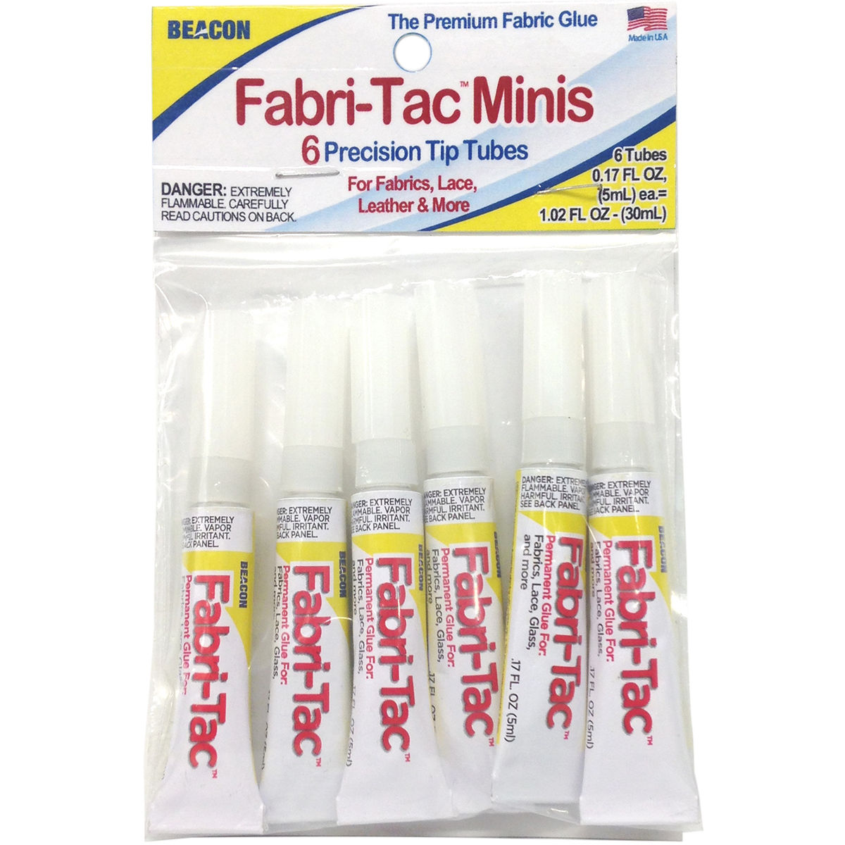 5ML -MINI FABRI-TAC 6PK
