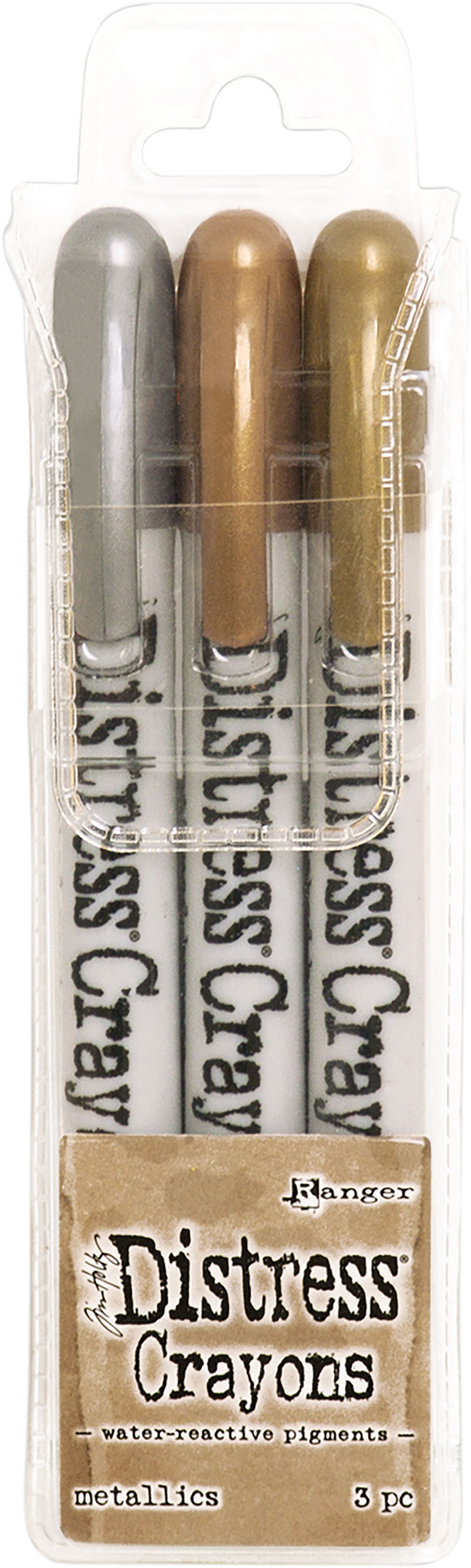 METALLICS -DISTRSS CRAYON SET