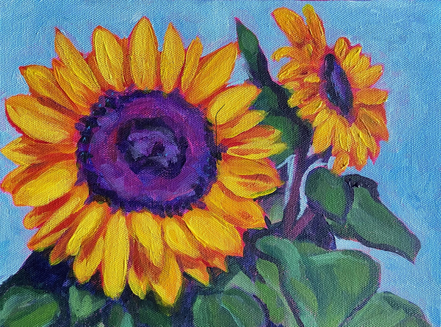 Happy Sunflower 8.5x11 Print