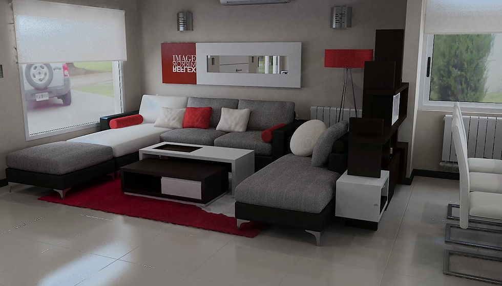 Proyecto diseño living comedor