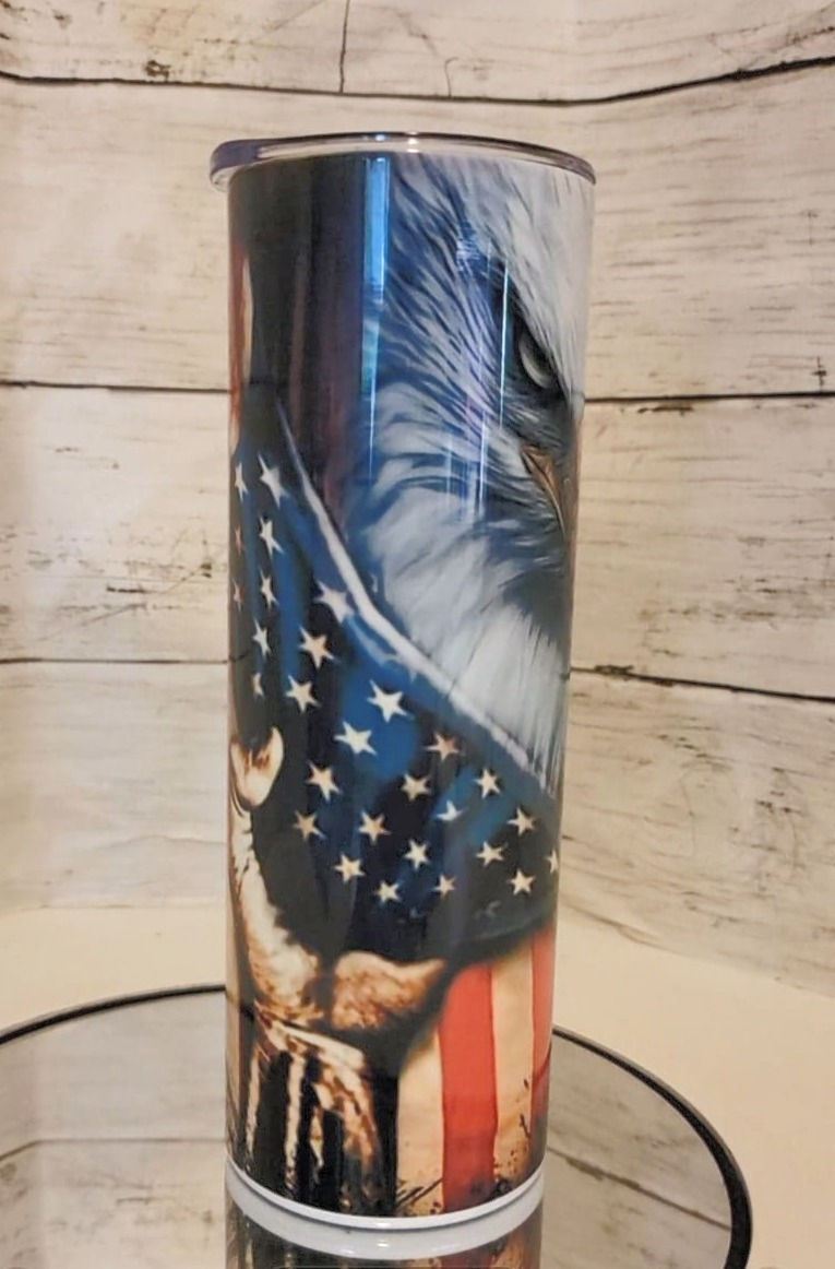 Thumbnail: Bald Eagle American Flag Tumbler