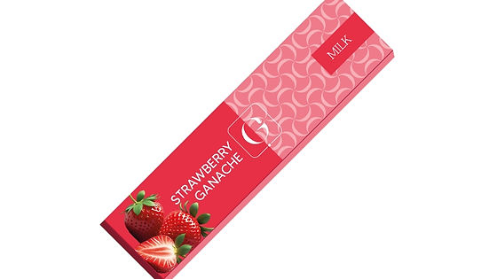 Milk Chocolate Strawberry Ganache Bar