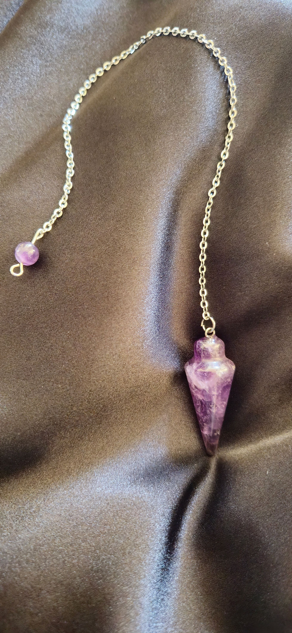 Pendule en améthyste naturelle