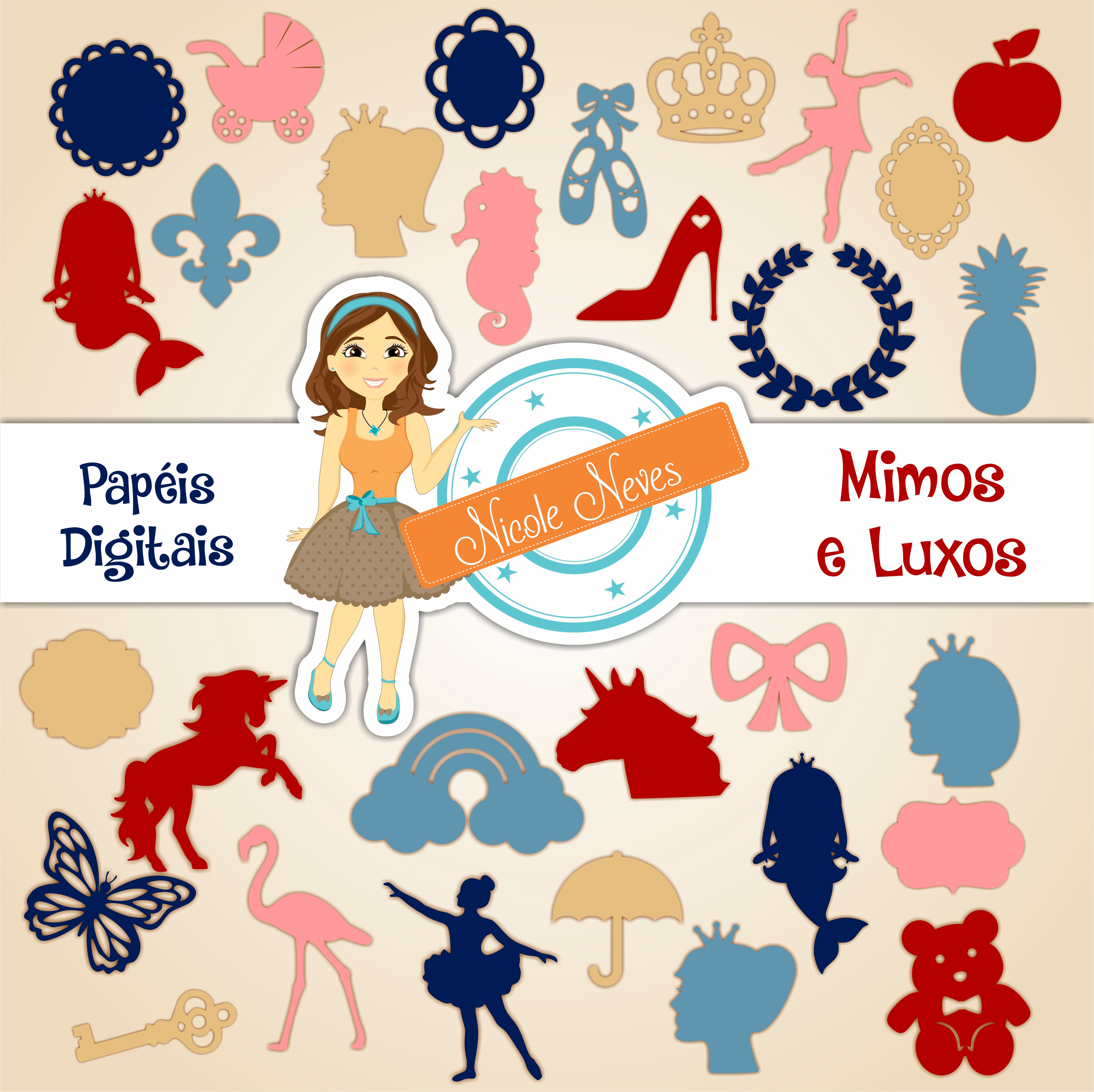 MIMOS E LUXOS - SILHUETA EM DXF