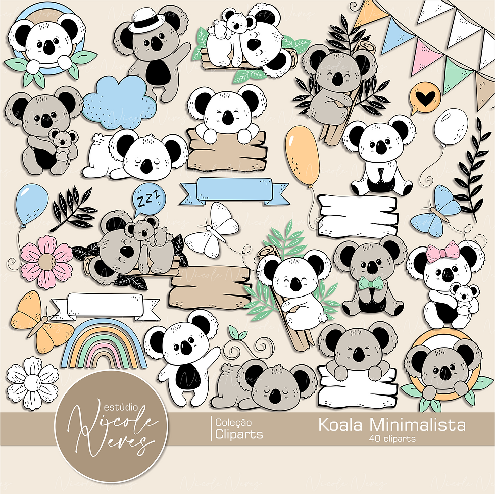 KOALA MINIMALISTA - CLIPART