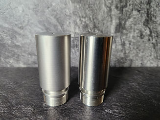 Vapor honed small parts. Smooth and shiny ready to finish a project