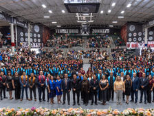 Acompaña Abdiel Gutiérrez Coronado a estudiantes de CBTis 146 en su ceremonia de graduación