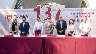 Preside Abdiel Gutiérrez Coronado Acto Cívico por el 137 Aniversario de la Fundación de Tijuana