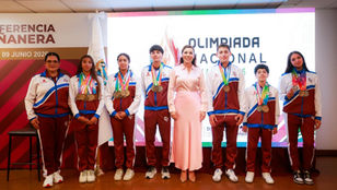 RECONOCE GOBERNADORA MARINA DEL PILAR LIDERAZGO DE BAJA CALIFORNIA EN EL TOP TRES DE LA OLIMPIADA NACIONAL