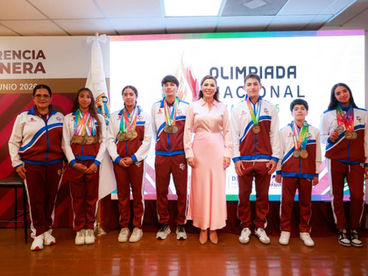 RECONOCE GOBERNADORA MARINA DEL PILAR LIDERAZGO DE BAJA CALIFORNIA EN EL TOP TRES DE LA OLIMPIADA NACIONAL