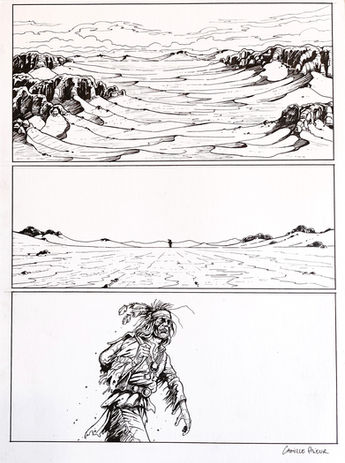 planche originale de bande dessinée, camille prieur, BD numérique, illustration art