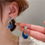 Thumbnail: Blue Waterdrop Earrings