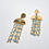 Miniature : Boucle d'oreilles "Cascade Azur"