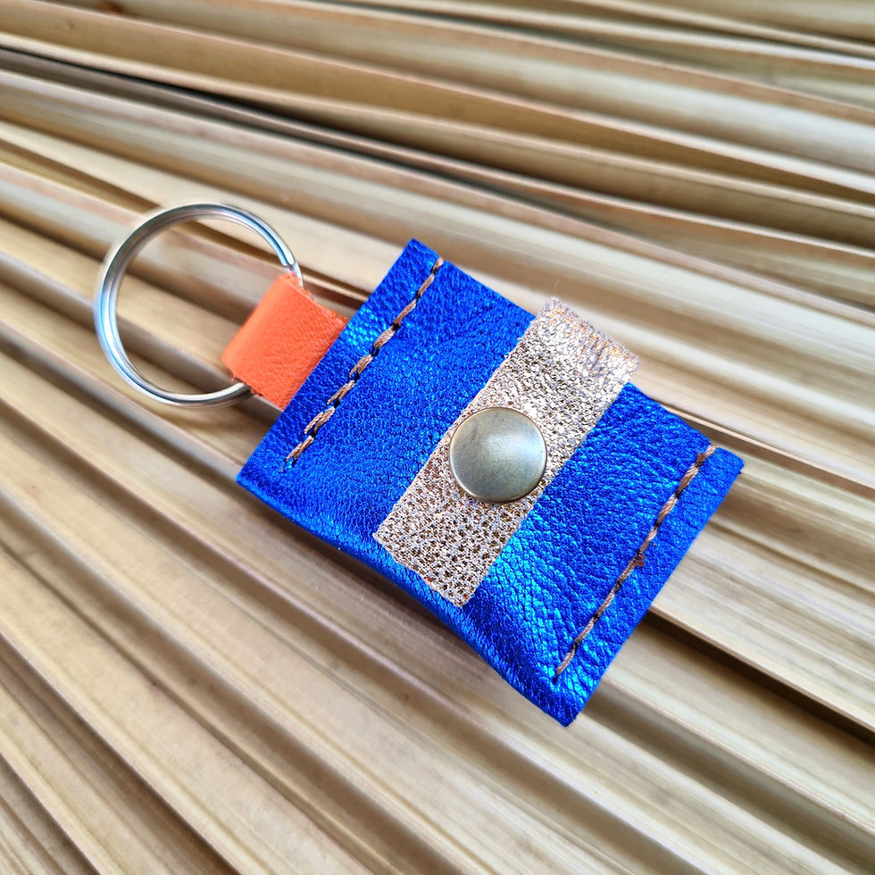 Raymond bleu roi, corail, cuivré