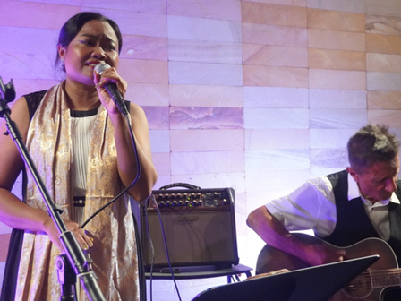 One name keeps coming up on Phnom Penh's music scene: Arôme Khmer. This fusion band draws on Cambodia's golden era to craft a sound that is thoroughly contemporary, one that appeals equally to fans of Khmer psychedelic rock and to lovers of world music — and it is also a regular presence on the Kep West stage, where it performs once a month.