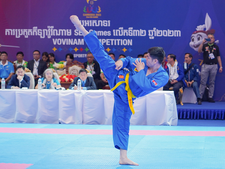 Sports & SEA Games 2023 : Médaille d'or cambodgienne en Vovinam - autodéfense