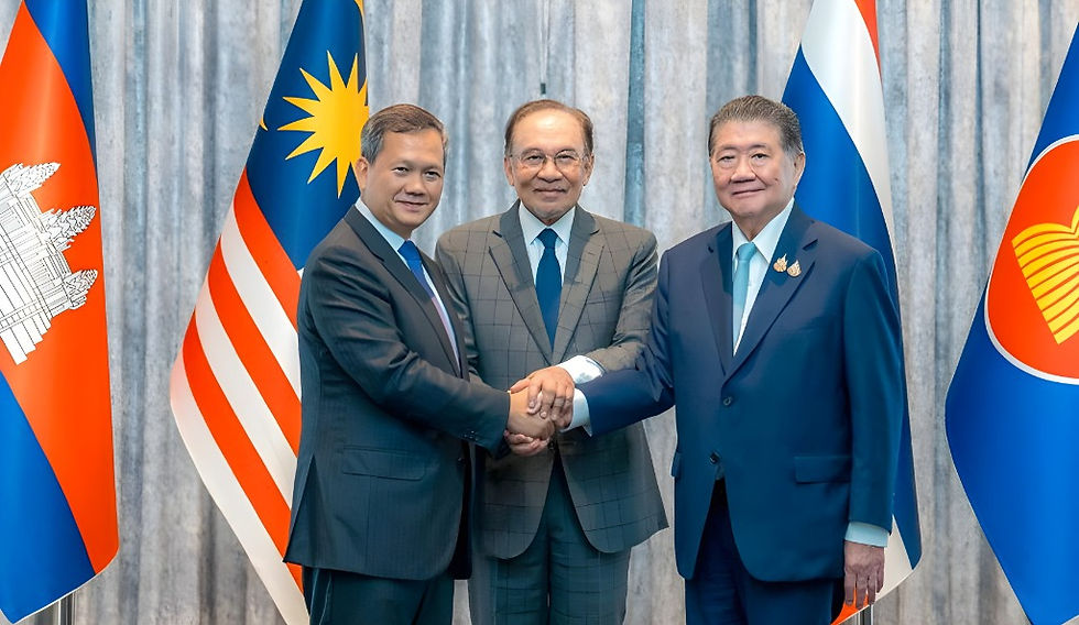 Le PM Cambodgien Samdech Moha Borvor Thipadei Hun Manet et l’intérimaire thaïlandais Phumtham Wechayachai sont parvenus à un accord sur plusieurs points essentiels destinés à « rétablir la paix et renforcer la coopération bilatérale ».