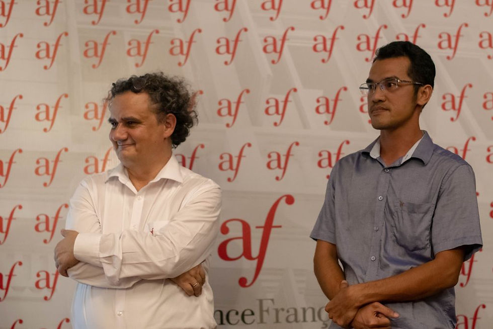 Serge Bellini et Sokharith Touch, chef de projet au GRET