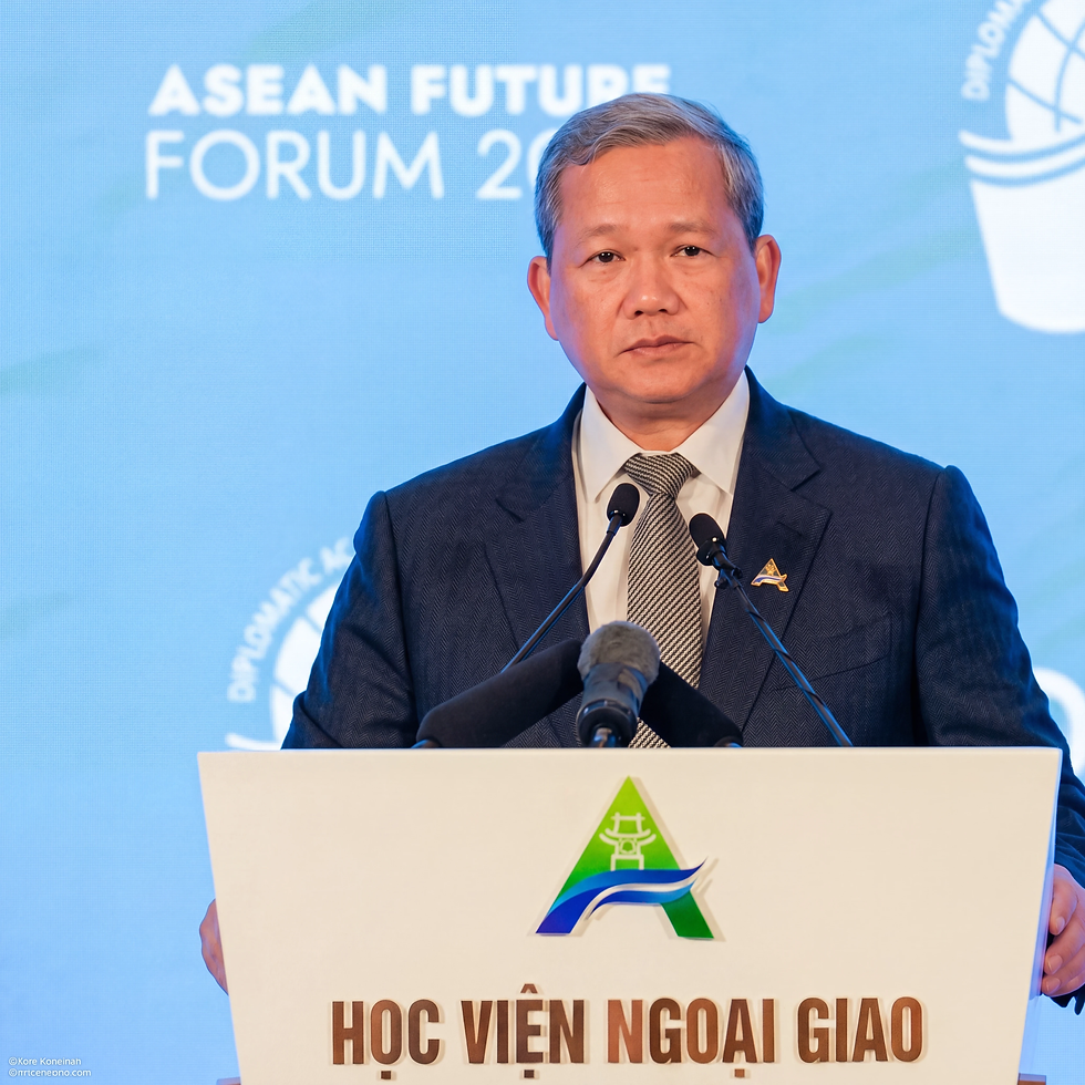 Le Premier ministre cambodgien a pris la parole le 9 juin au 3e Forum sur l'avenir de l'ASEAN, défendant avec fermeté le règlement pacifique des différends — dont le contentieux frontalier avec la Thaïlande — et appelant l'association à mesurer ses succès à l'aune du bien-être de ses citoyens.
