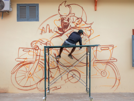 Cambodge & Arts : Battambang vibre aux couleurs du festival d'art urbain S'ART