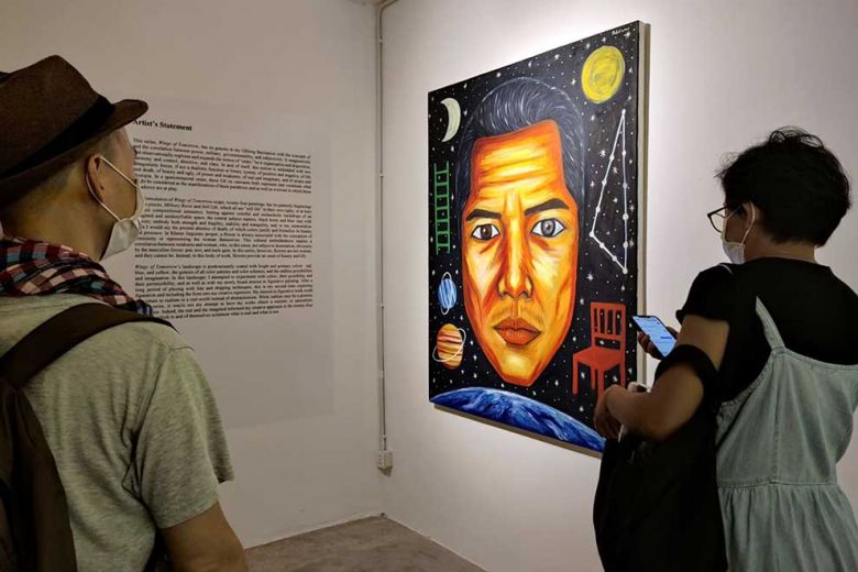 L’exposition est une collaboration entre la galerie Silapak Trotchaek Pneik et Richard Koh Fine Art. Photo Hean Rangsey