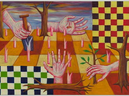 From September 4 to December 5, 2026, SNA Arts Management presents, in collaboration with Richard Koh Fine Art, painter Pen Robit's new solo exhibition. Titled “The Root” (Ersokol), it delves into the daily life of Cambodian farmers, between the labour of the land, transmission and hope.