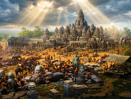 Des plaines inondées du Cambodge aux détroits de Malacca, des civilisations d'une grandeur insoupçonnée bâtirent les premiers États de l'Asie du Sud-Est — et changèrent à jamais le cours de l'histoire humaine.