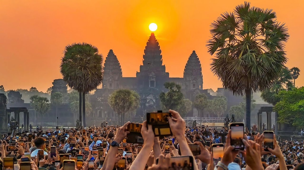Angkor Wat se prépare à l’équinoxe