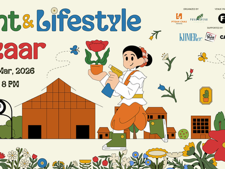 On March 14 and 15, 2026, Phnom Penh will take on the vibe of an urban jungle: the Plant & Lifestyle Bazaar sets up shop at F3 – Friends Futures Factory, right in the heart of the city, for two days entirely dedicated to plants, decor, and green living.