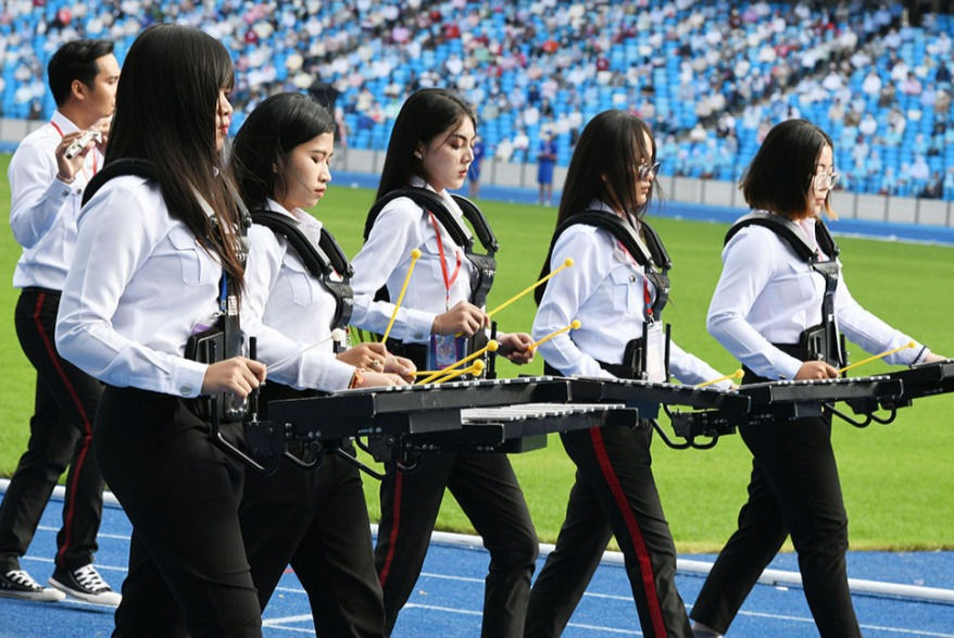 Inauguration du stade national Morodok Techo